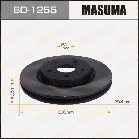Диск тормозной Masuma, BD-1255