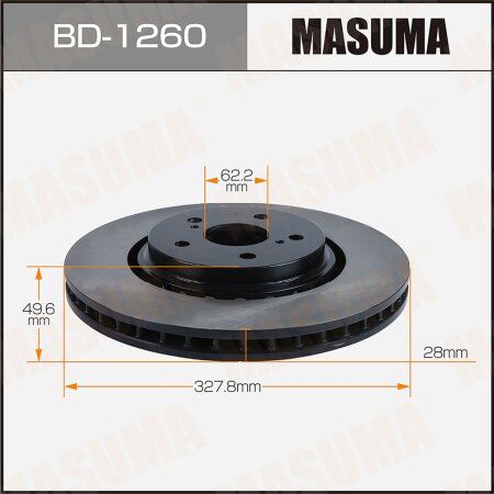 Диск тормозной Masuma, BD-1260