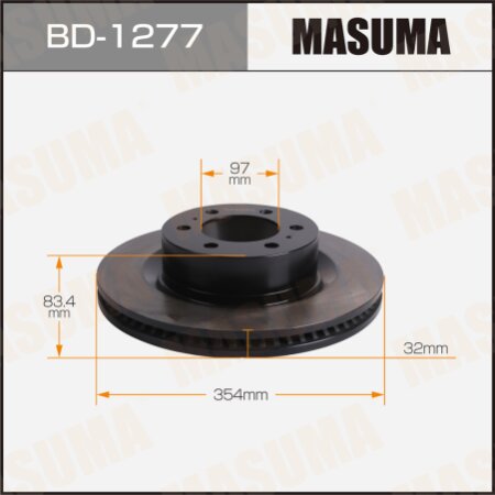 Диск тормозной Masuma, BD-1277