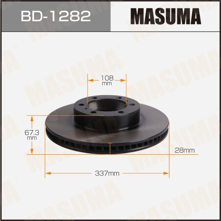 Диск тормозной Masuma, BD-1282