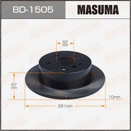 Диск тормозной Masuma, BD-1505