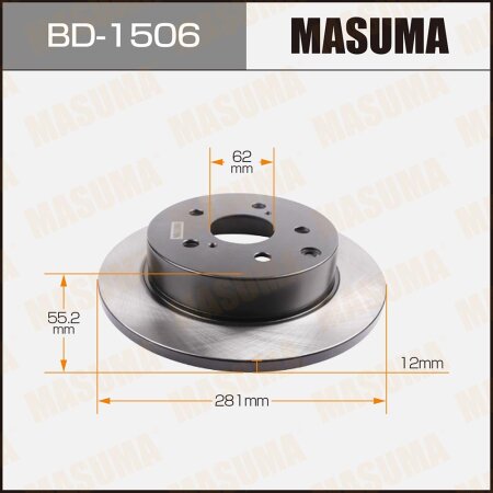 Диск тормозной Masuma, BD-1506