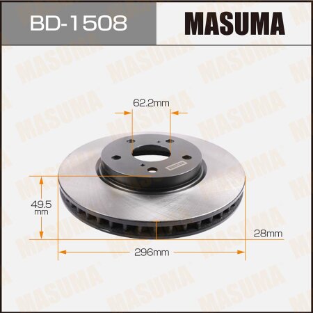 Диск тормозной Masuma, BD-1508