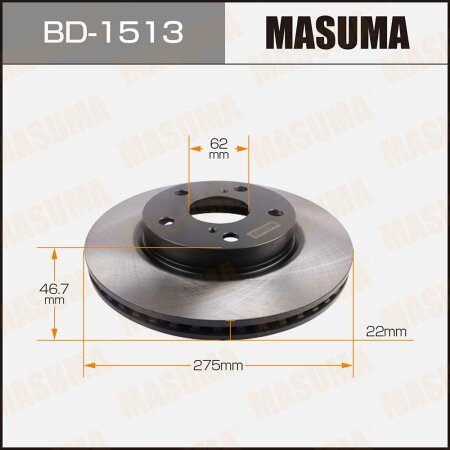 Диск тормозной Masuma, BD-1513