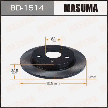 Диск тормозной Masuma, BD-1514