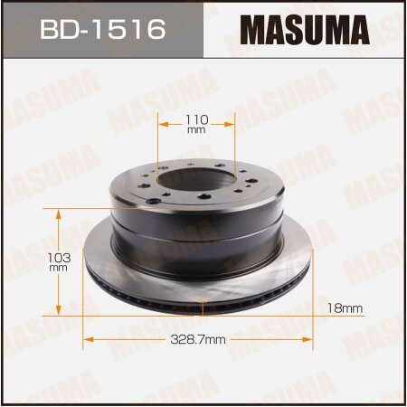 Диск тормозной Masuma, BD-1516