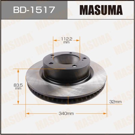 Диск тормозной Masuma, BD-1517
