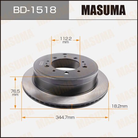 Диск тормозной Masuma, BD-1518