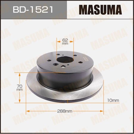 Диск тормозной Masuma, BD-1521