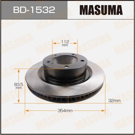 Диск тормозной Masuma, BD-1532