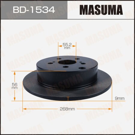 Диск тормозной Masuma, BD-1534