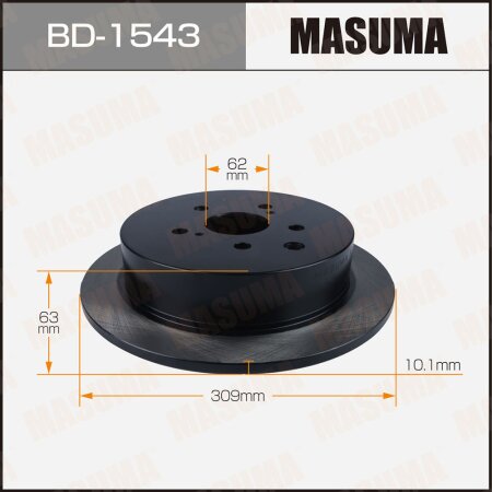 Диск тормозной Masuma, BD-1543