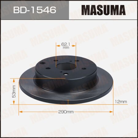 Диск тормозной Masuma, BD-1546