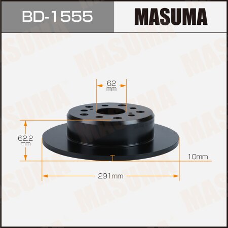 Диск тормозной Masuma, BD-1555