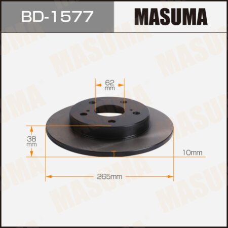 Диск тормозной Masuma, BD-1577