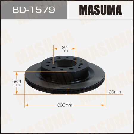 Диск тормозной Masuma, BD-1579