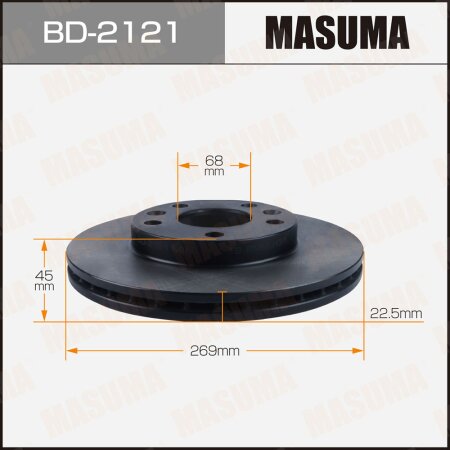 Диск тормозной Masuma, BD-2121