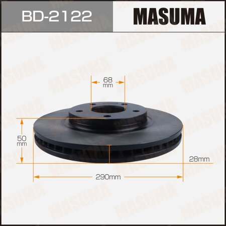 Диск тормозной Masuma, BD-2122