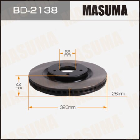 Диск тормозной Masuma, BD-2138