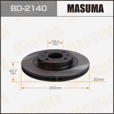 Диск тормозной Masuma, BD-2140