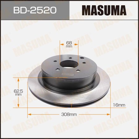 Диск тормозной Masuma, BD-2520