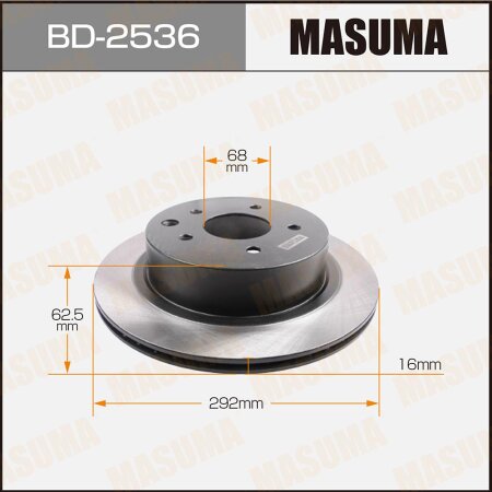 Диск тормозной Masuma, BD-2536