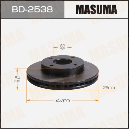Диск тормозной Masuma, BD-2538