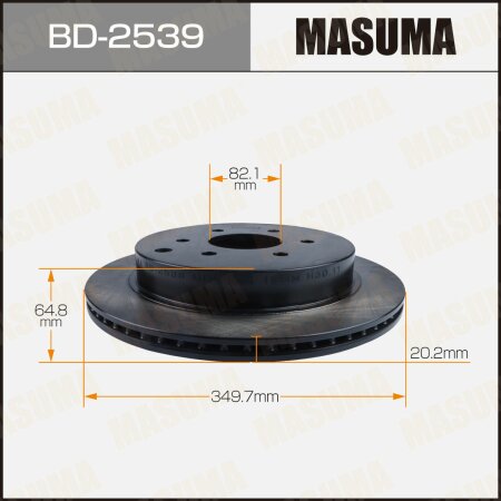 Диск тормозной Masuma, BD-2539