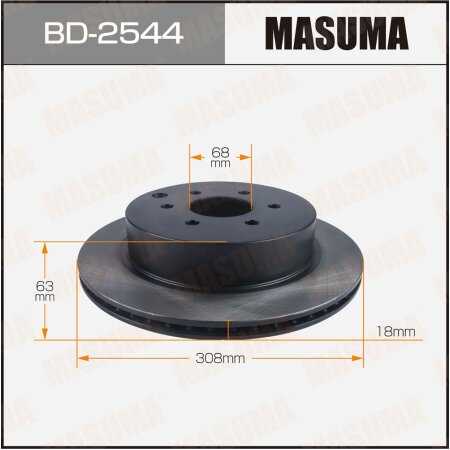 Диск тормозной Masuma, BD-2544