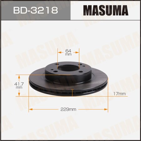 Диск тормозной Masuma, BD-3218