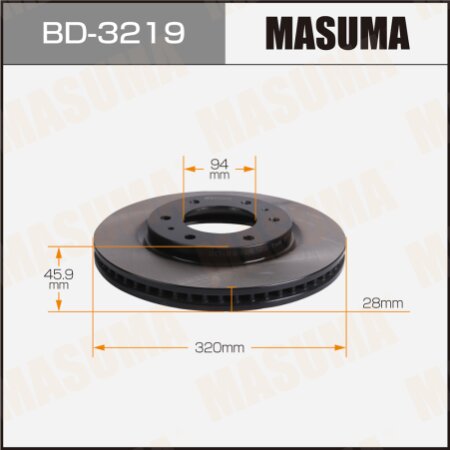 Диск тормозной Masuma, BD-3219