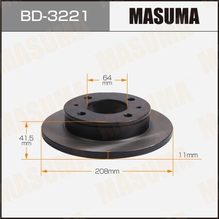 Диск тормозной Masuma, BD-3221