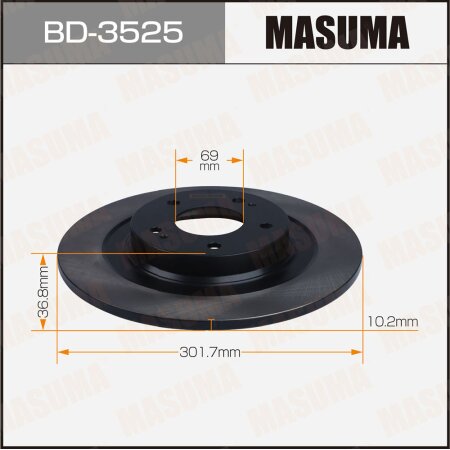Диск тормозной Masuma, BD-3525
