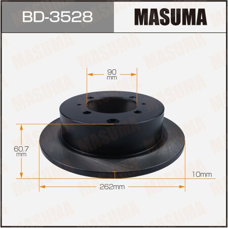 Диск тормозной Masuma, BD-3528