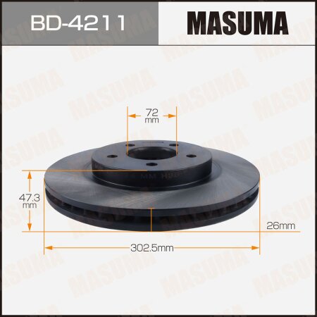 Диск тормозной Masuma, BD-4211