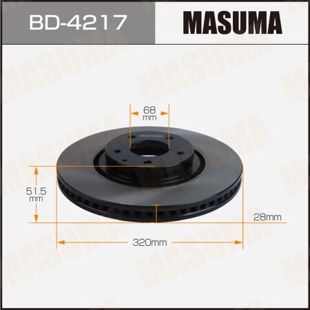 Brake disk Masuma, BD-4217