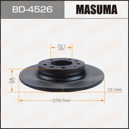 Диск тормозной Masuma, BD-4526