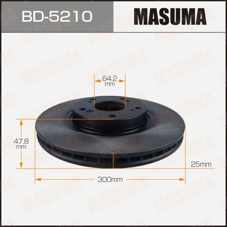 Диск тормозной Masuma, BD-5210