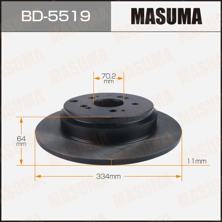 Диск тормозной Masuma, BD-5519