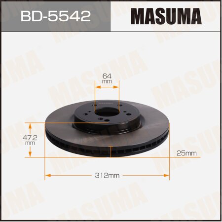 Диск тормозной Masuma, BD-5542