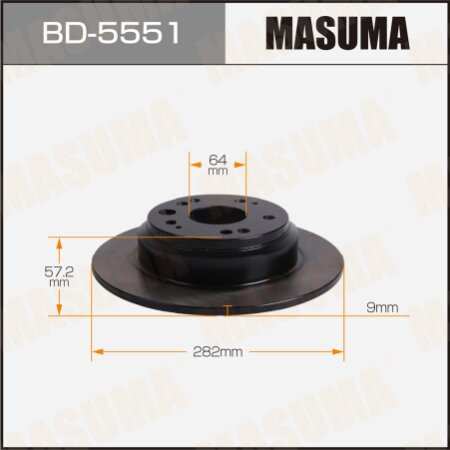 Диск тормозной Masuma, BD-5551