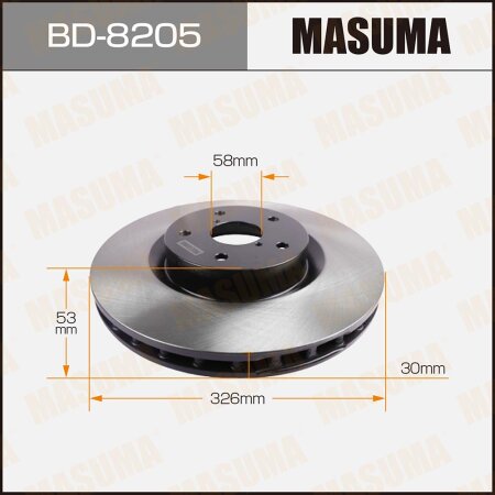 Диск тормозной Masuma, BD-8205