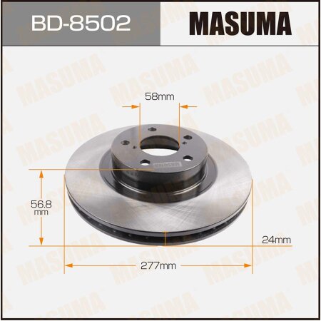 Диск тормозной Masuma, BD-8502