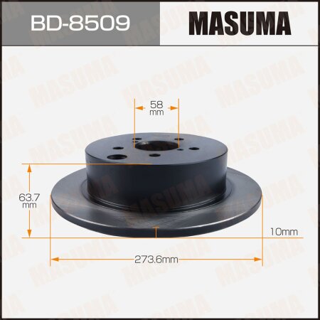 Диск тормозной Masuma, BD-8509