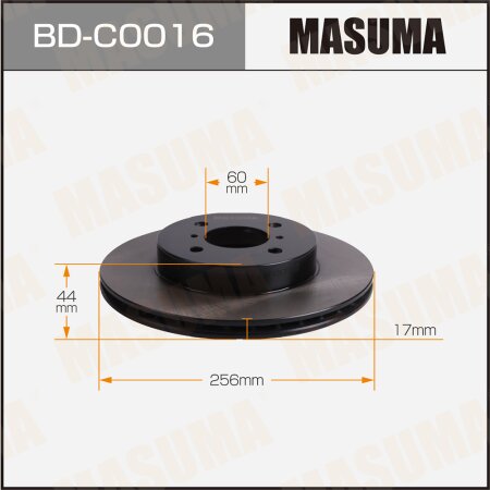 Диск тормозной Masuma, BD-C0016