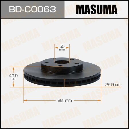 Brake disk Masuma, BD-C0063