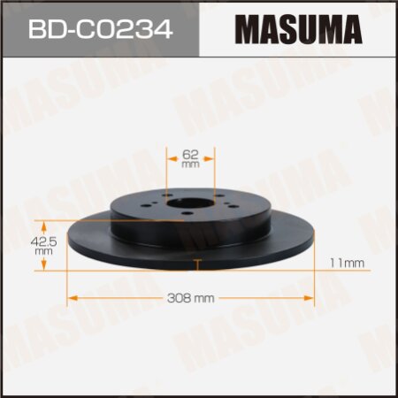 Диск тормозной Masuma, BD-C0234