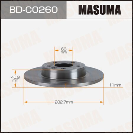 Диск тормозной Masuma, BD-C0260