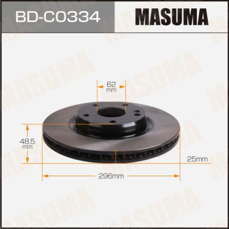 Диск тормозной Masuma, BD-C0334