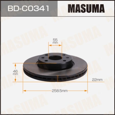 Диск тормозной Masuma, BD-C0341